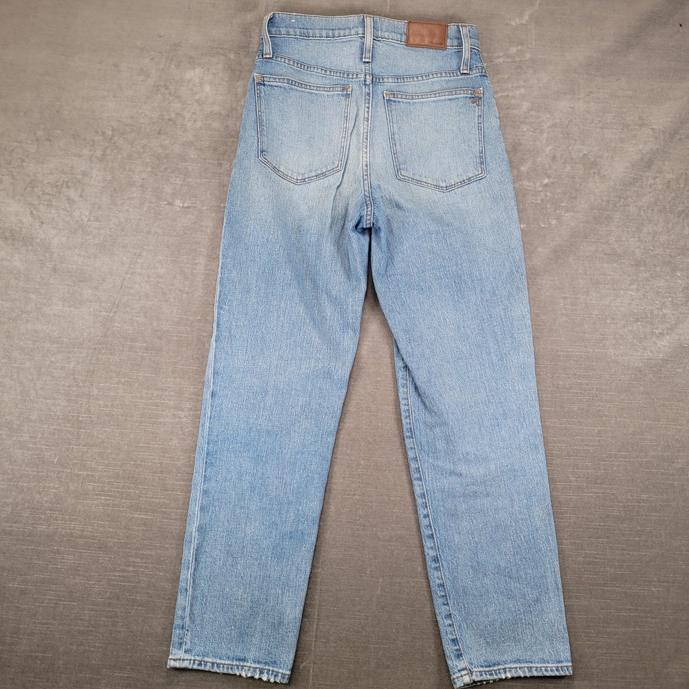 Madewell Classic Straight Jean Light Wash High Rise Denim Womens Size 26‎ - Picture 5 of 8